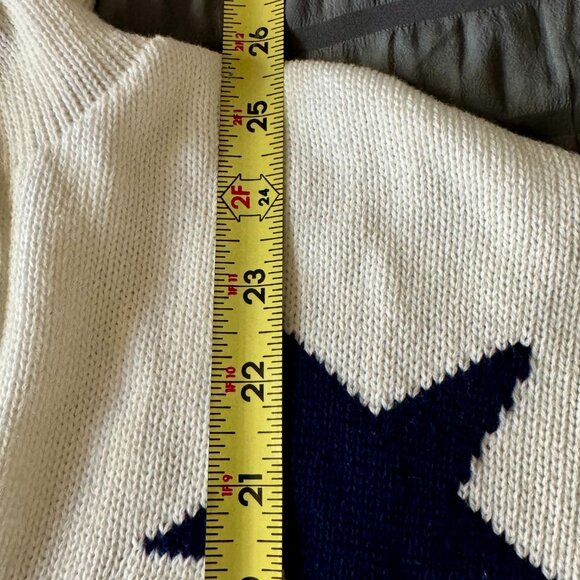 Rachel Zoe Cotton Hoodie Star Sweater - Size XL - Picture 4 of 5